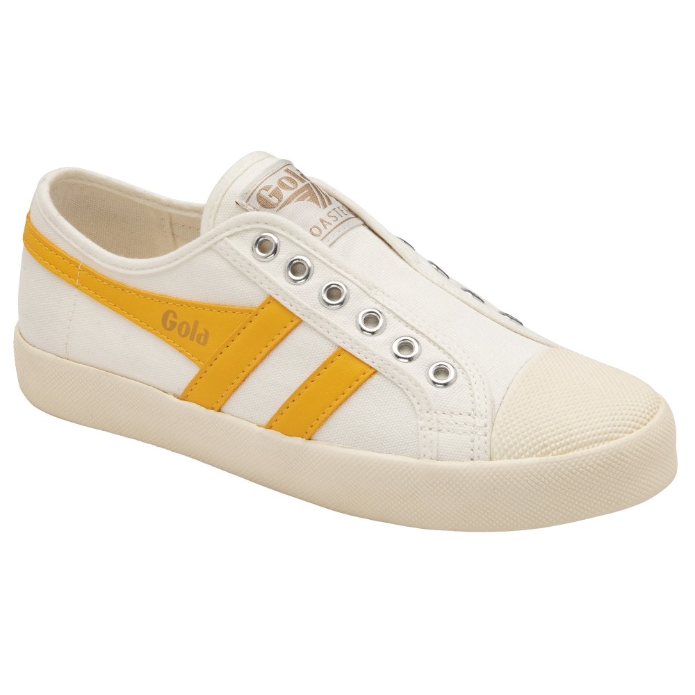 Vegan Gola Classics Women's Coaster Slip - Off White/Sun