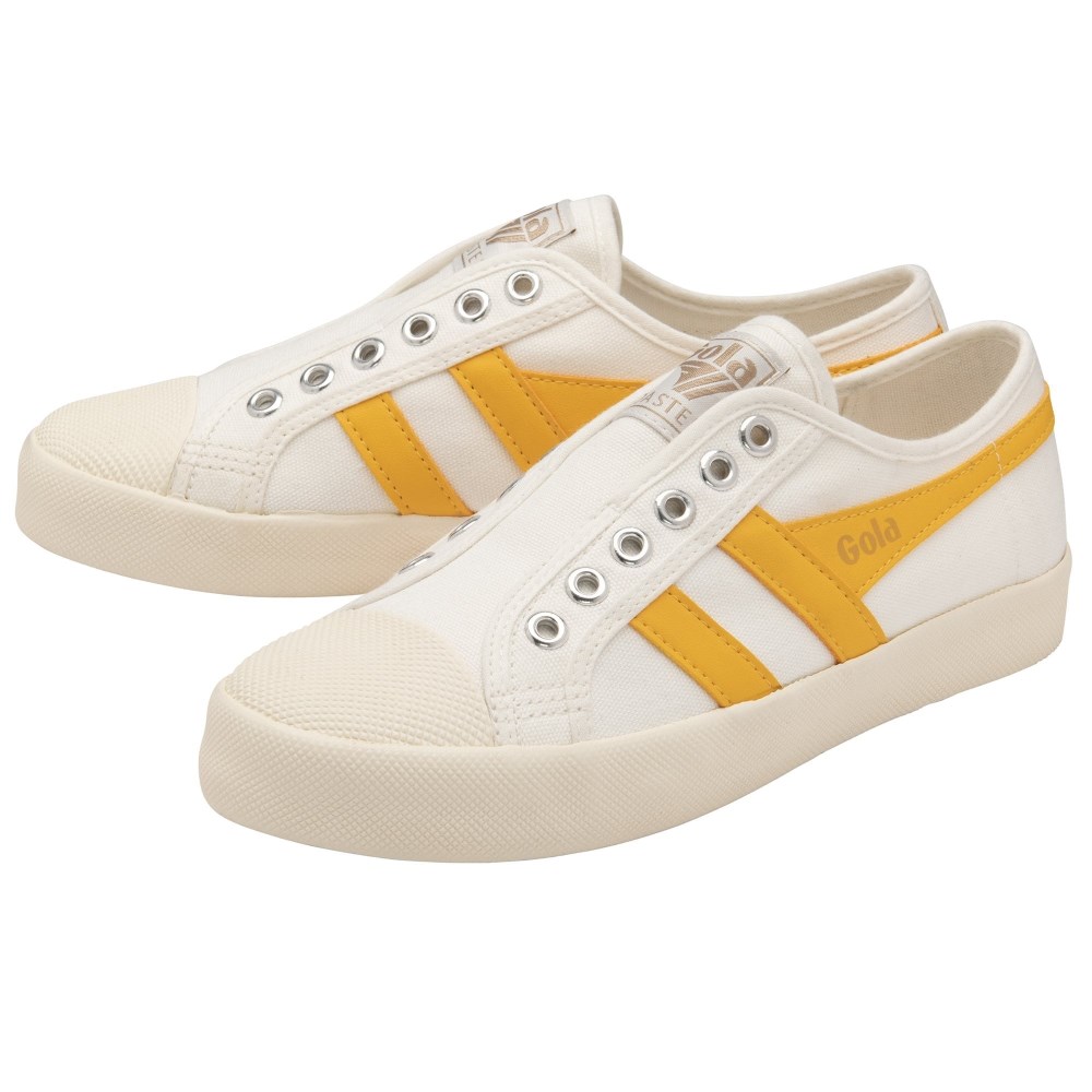 Vegan Gola Classics Women's Coaster Slip - Off White/Sun