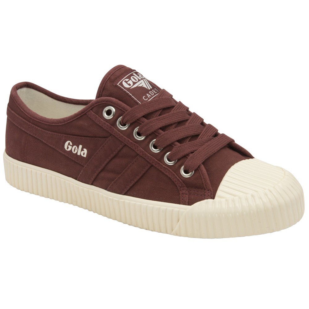 Gola Classics Men's Cadet Plimsoll - Burgundy/Off White