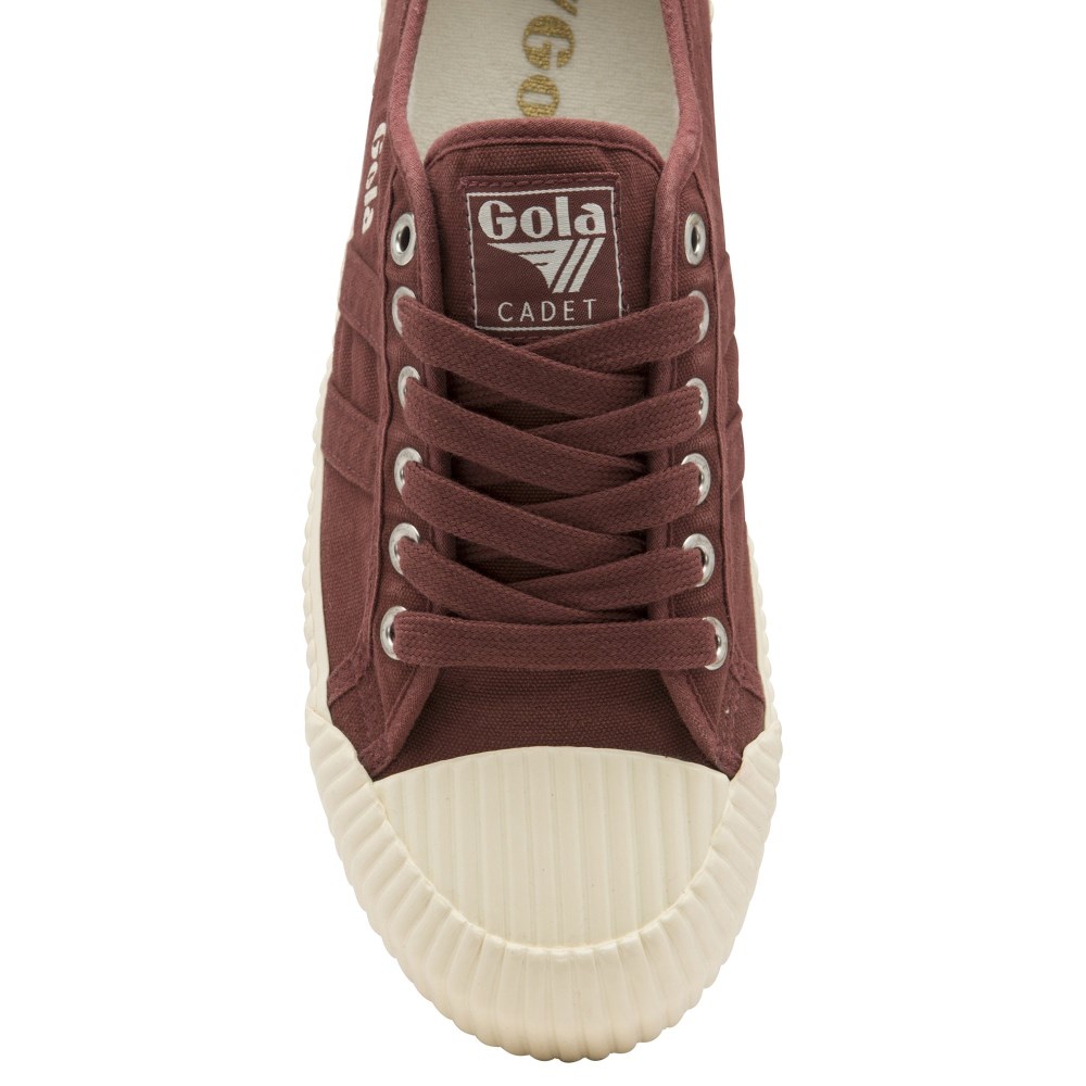Gola Classics Men's Cadet Plimsoll - Burgundy/Off White