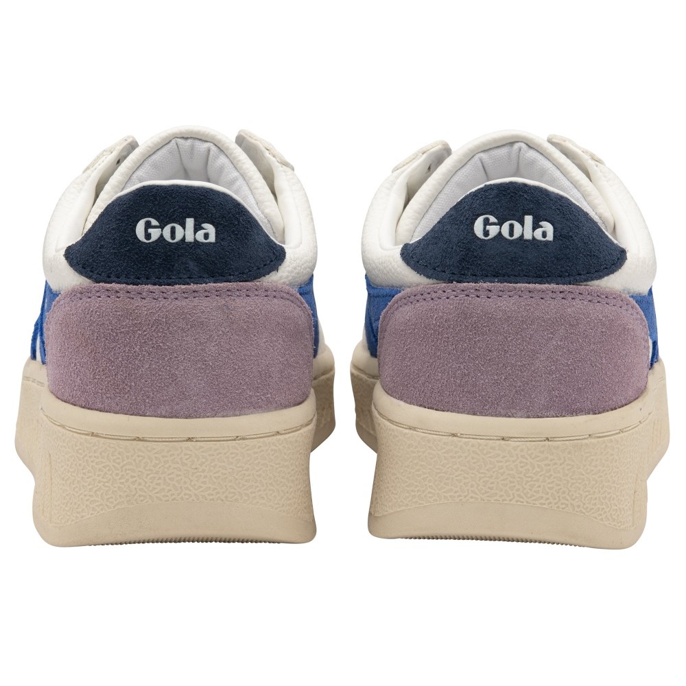 Gola Classics Women's Grandslam Trident Sneakers - White/Sapphire/Navy