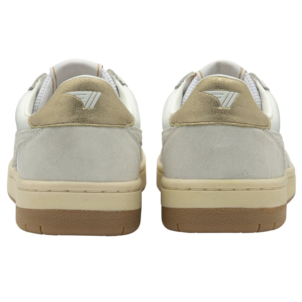 Gola Classics Women's Hawk Sneakers - White/White/Gold