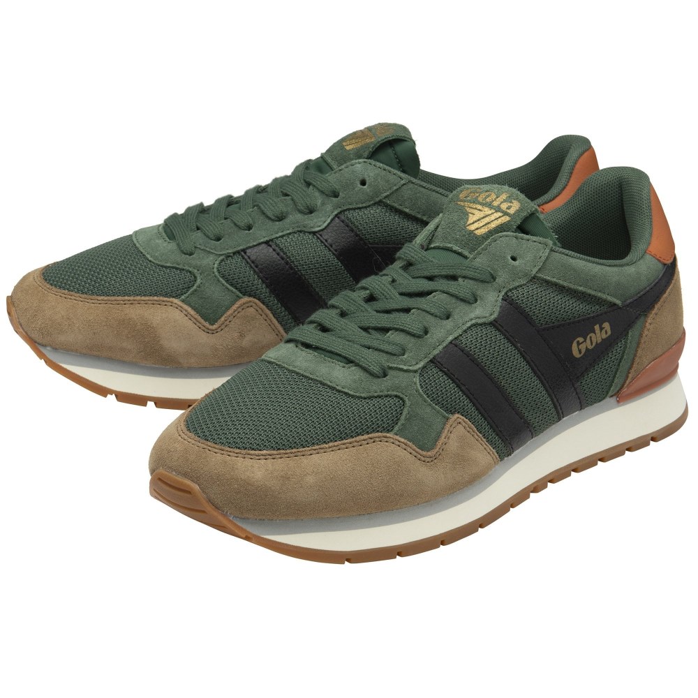 Gola Classics Men's Colorado Sneakers - Evergreen/Tobacco/Black