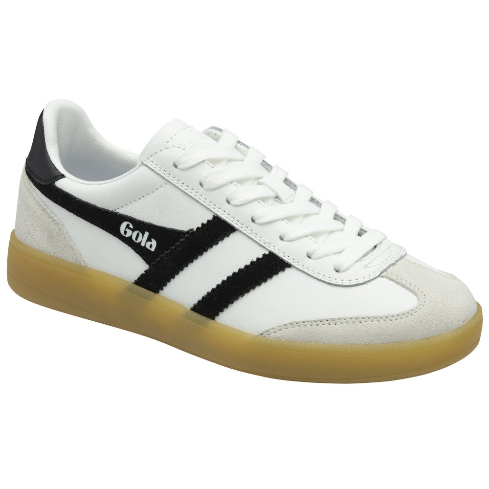 Gola Classics Sheerluxe Women's Viper Leather Sneakers - White/Black/Gum