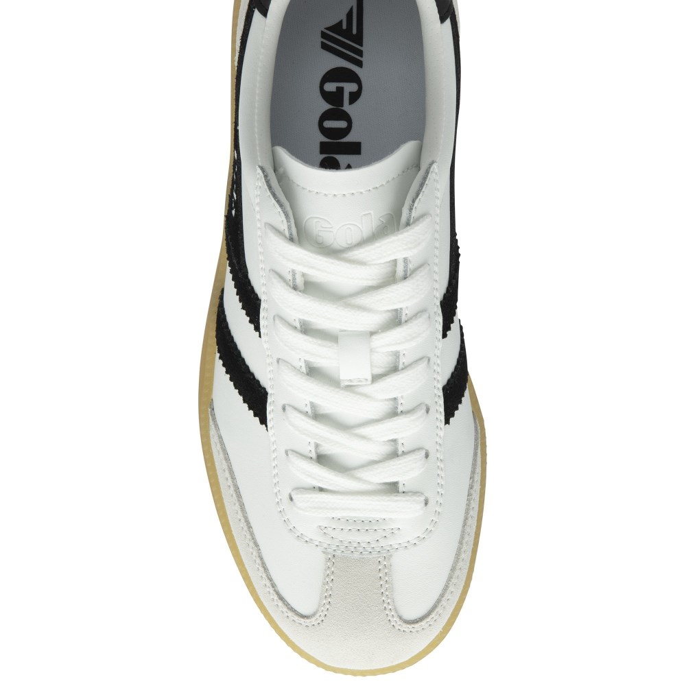 Gola Classics Sheerluxe Women's Viper Leather Sneakers - White/Black/Gum