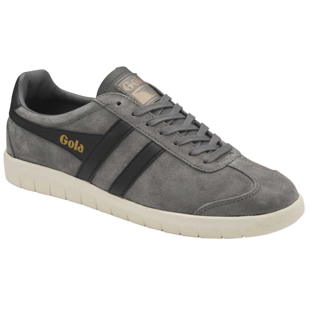 Gola Classics Men's Hurricane Suede Sneakers - Ash/Black/Off White