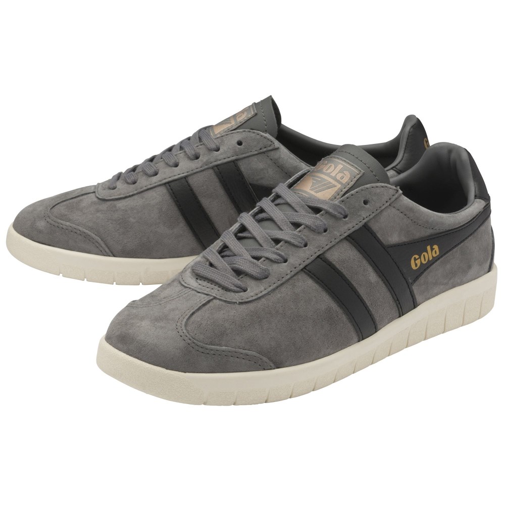 Gola Classics Men's Hurricane Suede Sneakers - Ash/Black/Off White