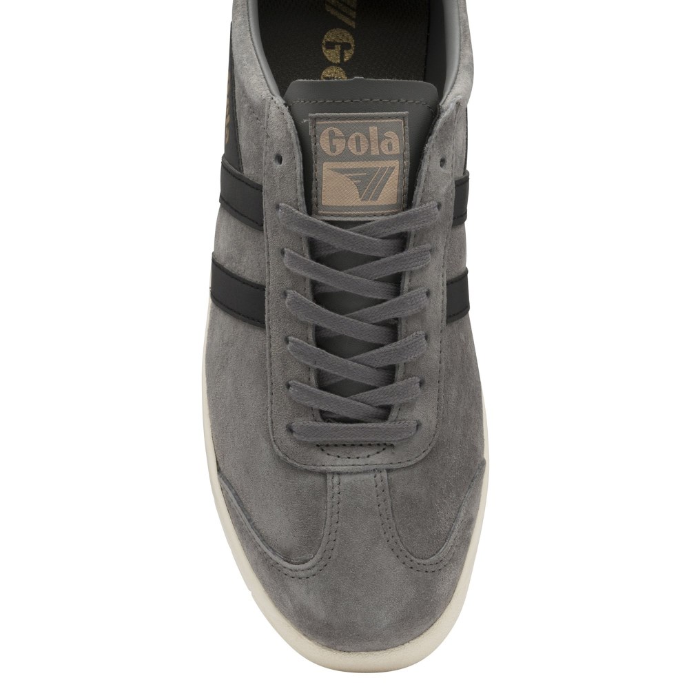 Gola Classics Men's Hurricane Suede Sneakers - Ash/Black/Off White