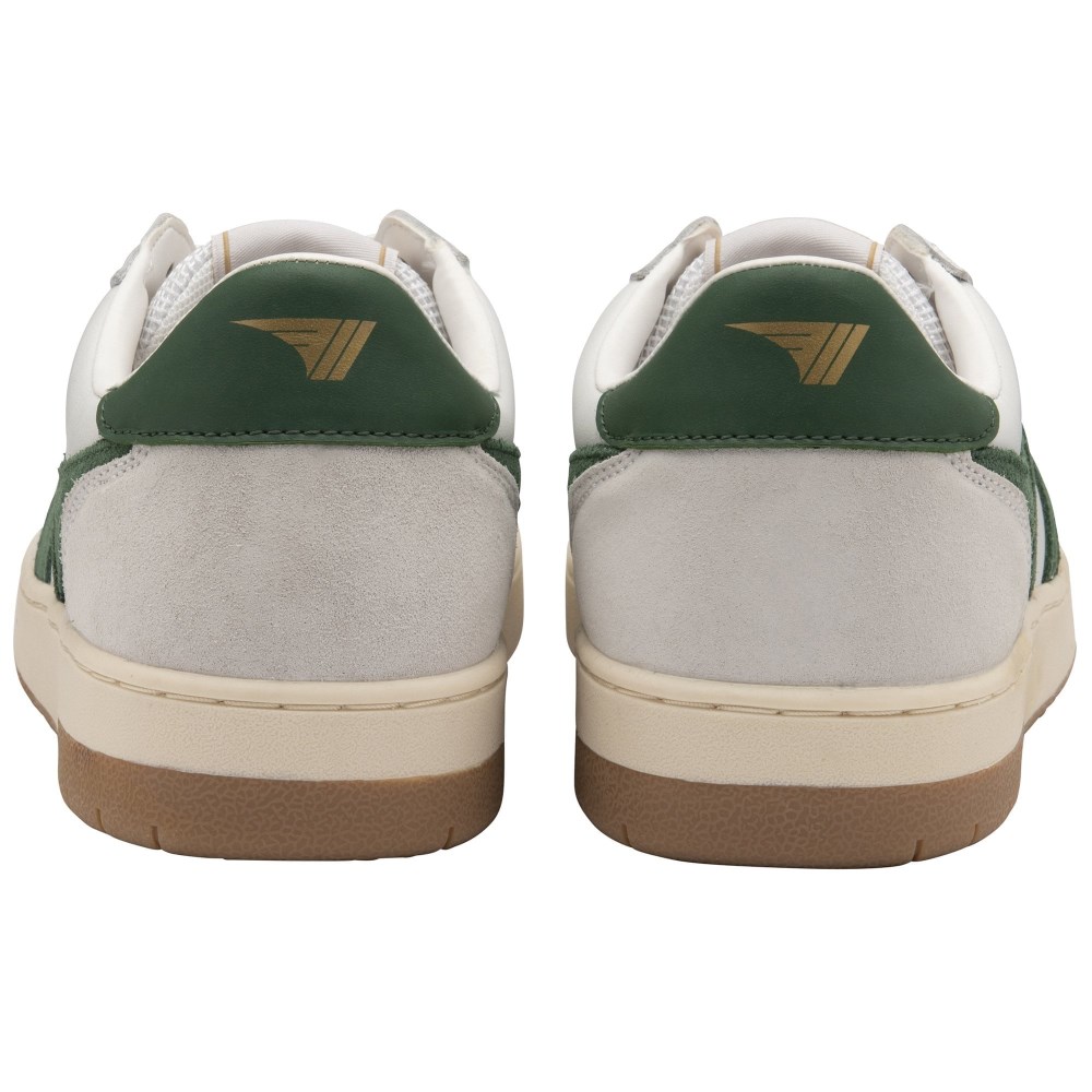 Gola Classics Men's Hawk Sneakers - White/Dark Green