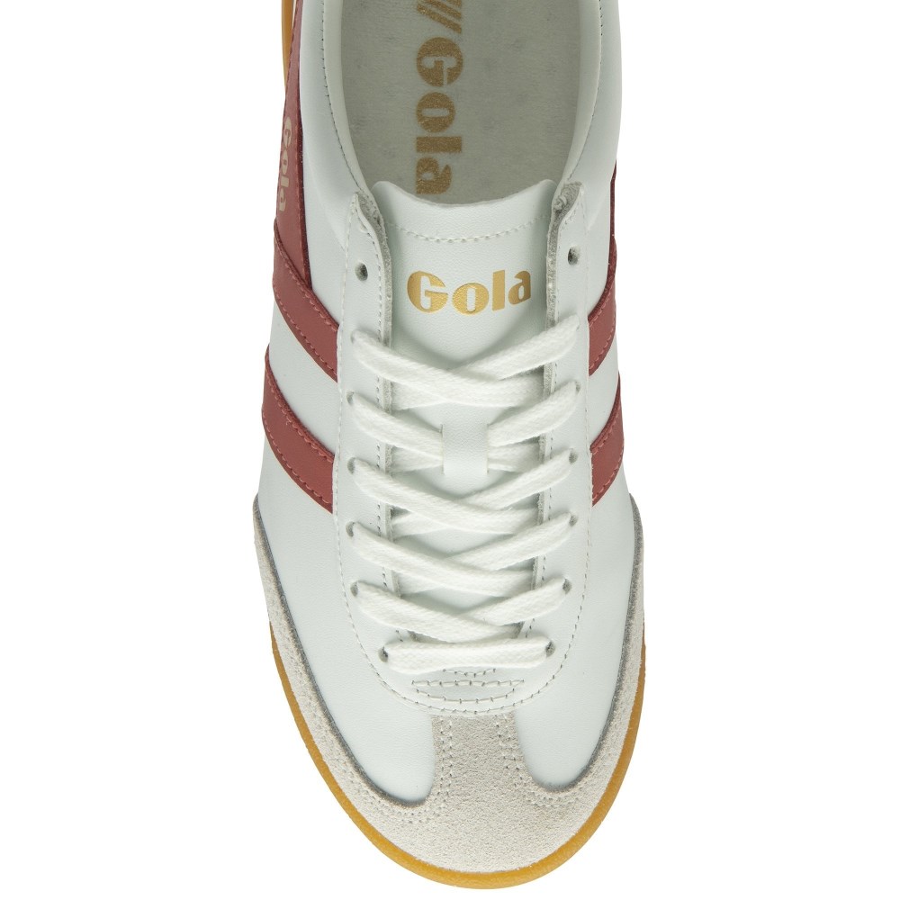 Gola Classics Women's Torpedo Leather Sneakers - White/Clay/Pearl Pink