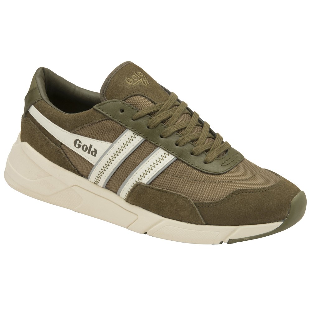 Gola Classics Men's Eclipse Legacy Sneakers - Khaki/Off White