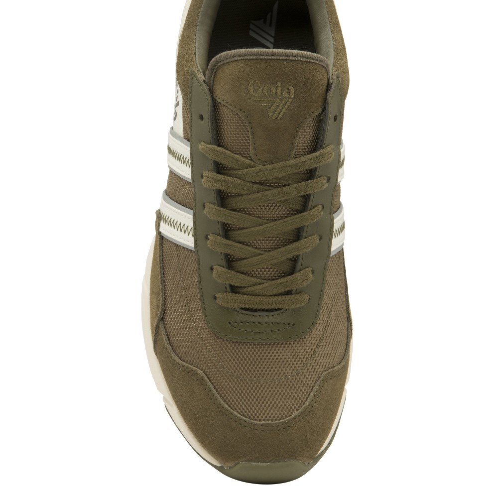 Gola Classics Men's Eclipse Legacy Sneakers - Khaki/Off White