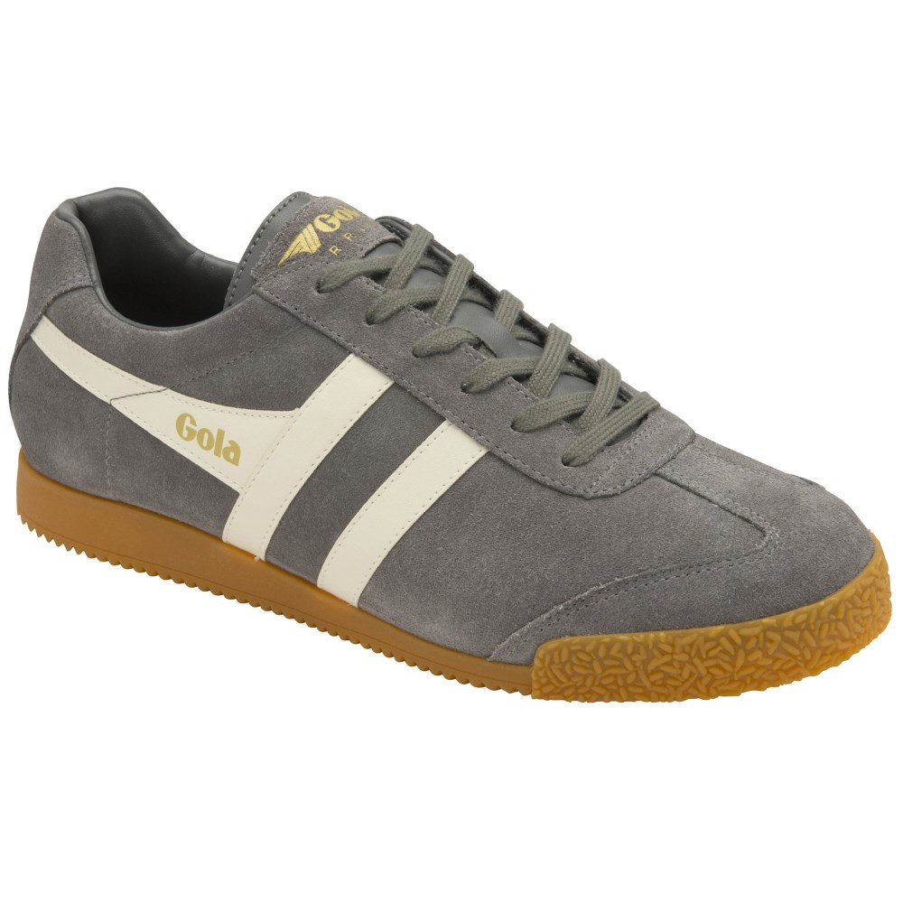 Gola Classics Men's Harrier Suede Sneakers - Ash/Ecru