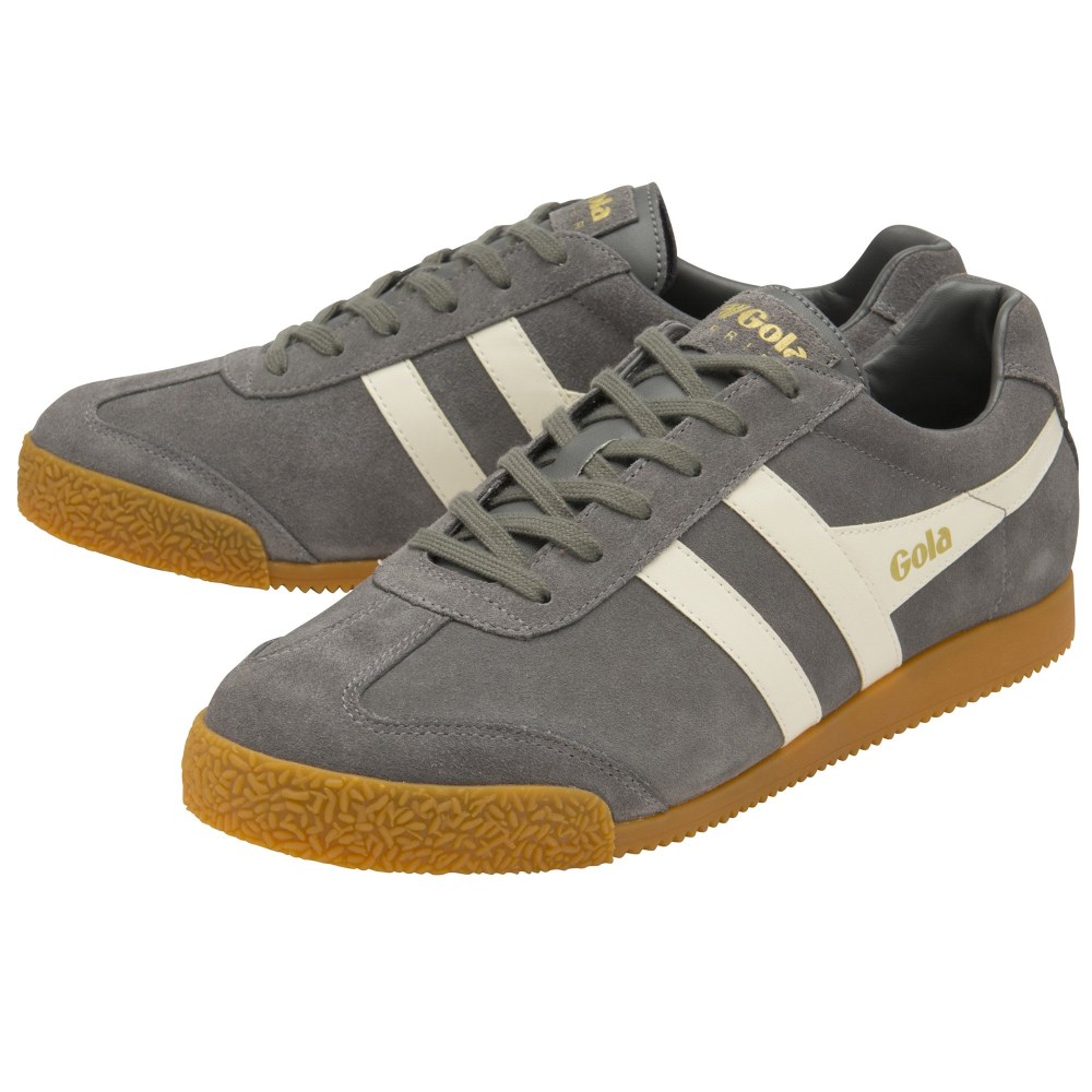 Gola Classics Men's Harrier Suede Sneakers - Ash/Ecru