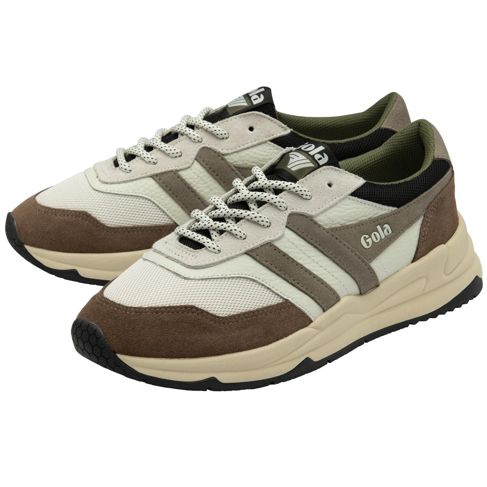 Gola Classics Men's Titan Sneakers - Off White/Otter/Rhino