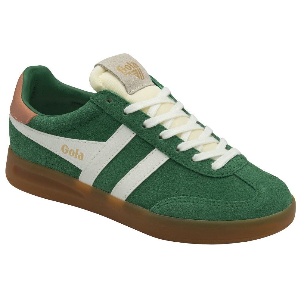 Gola Classics Women's Cyclone Sneakers - Emerald/Off White/Terracotta/Gum
