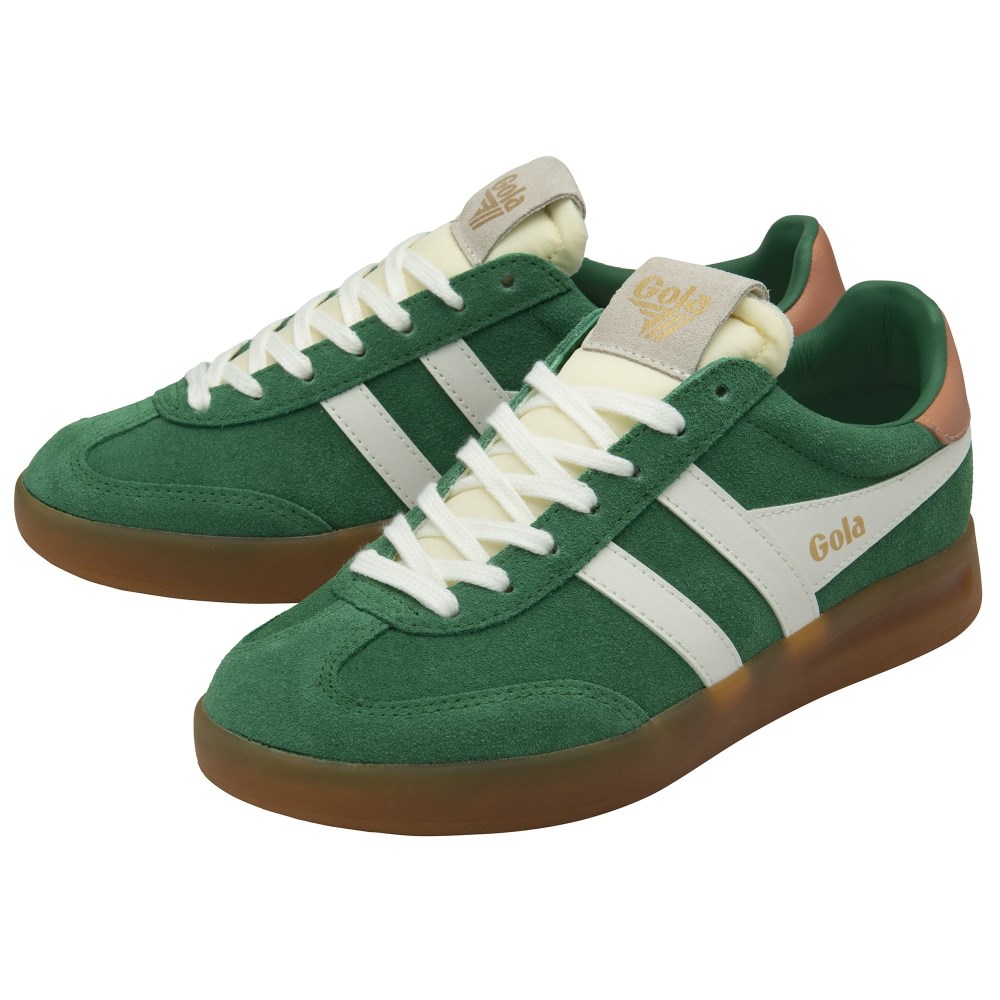 Gola Classics Women's Cyclone Sneakers - Emerald/Off White/Terracotta/Gum