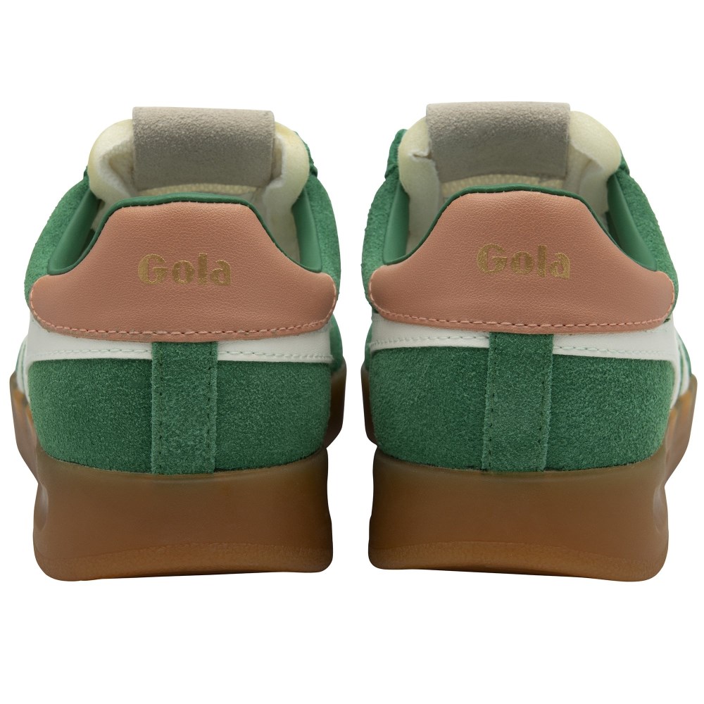 Gola Classics Women's Cyclone Sneakers - Emerald/Off White/Terracotta/Gum