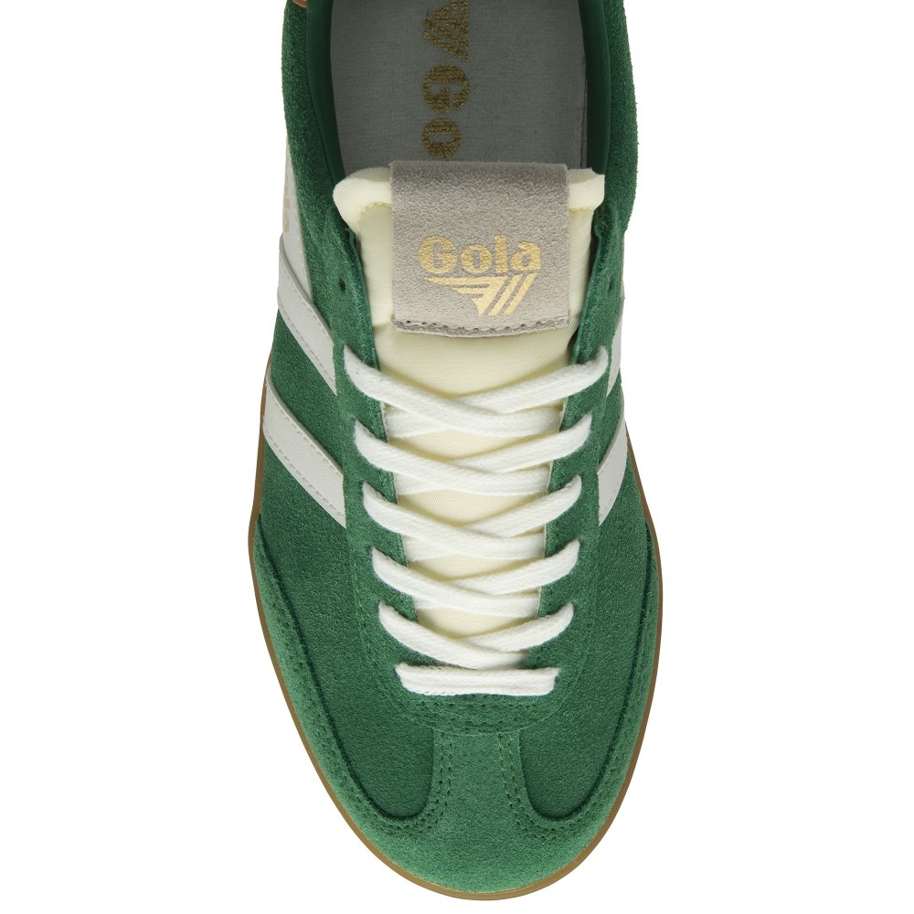 Gola Classics Women's Cyclone Sneakers - Emerald/Off White/Terracotta/Gum