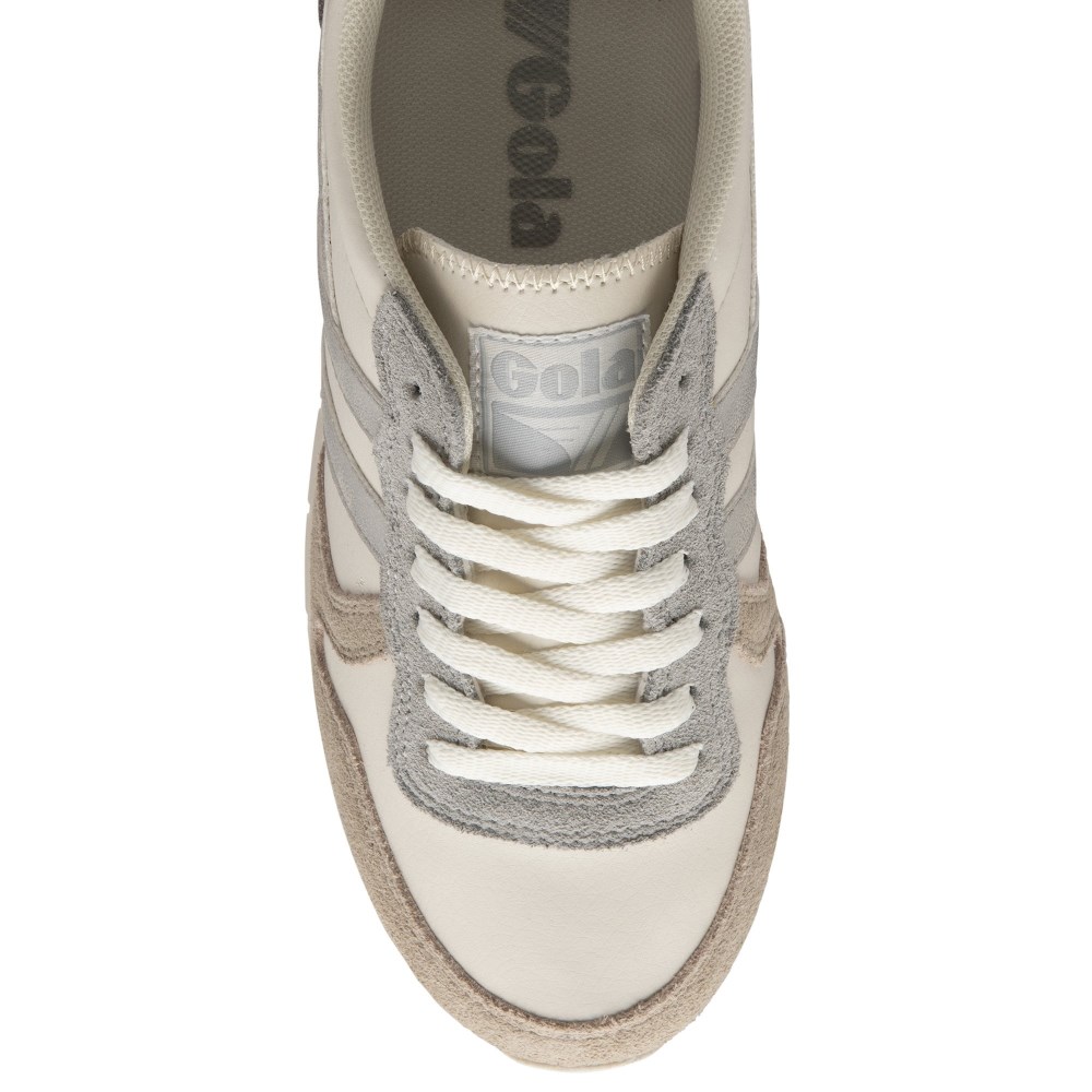 Gola Classics Women's Daytona Quadrant Sneakers - Off White/Feather Grey/Silver/Ash