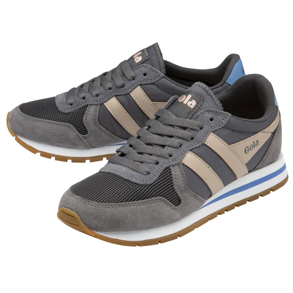 Gola Classics Women's Daytona Sneakers - Shadow/Blossom/Vista Blue
