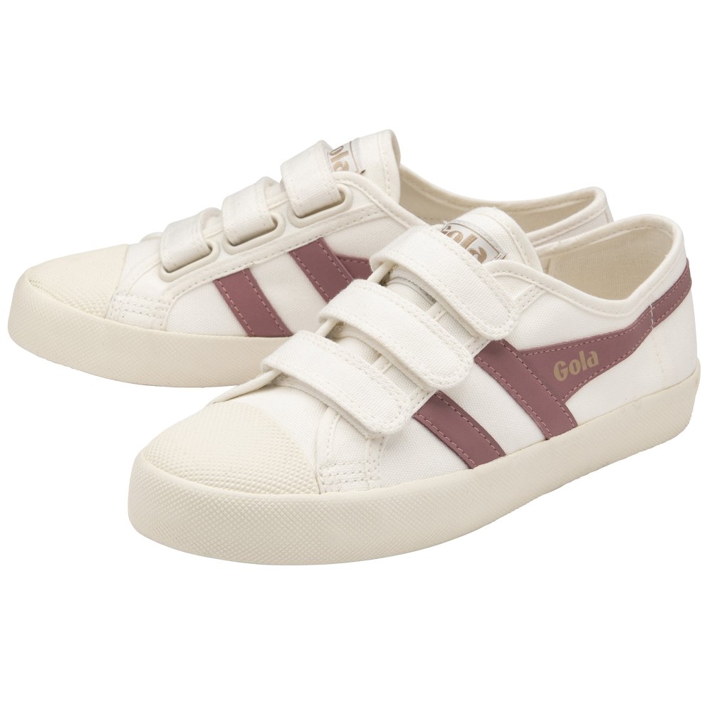 Vegan Gola Classics Women's Coaster Strap - Off White/Dusty Rose