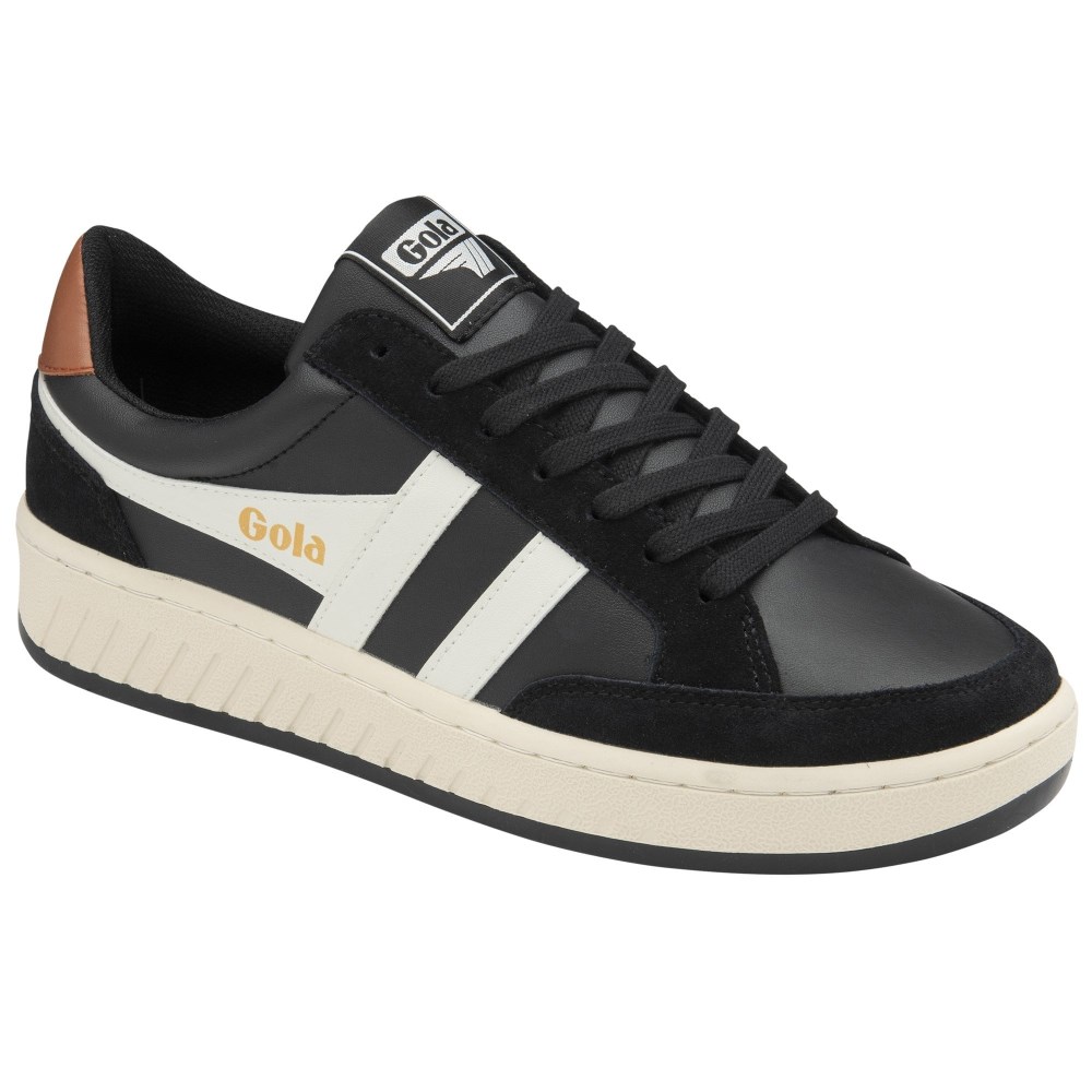 Gola Classics Men's Superslam Sneakers - Black/Off White/Moody Orange