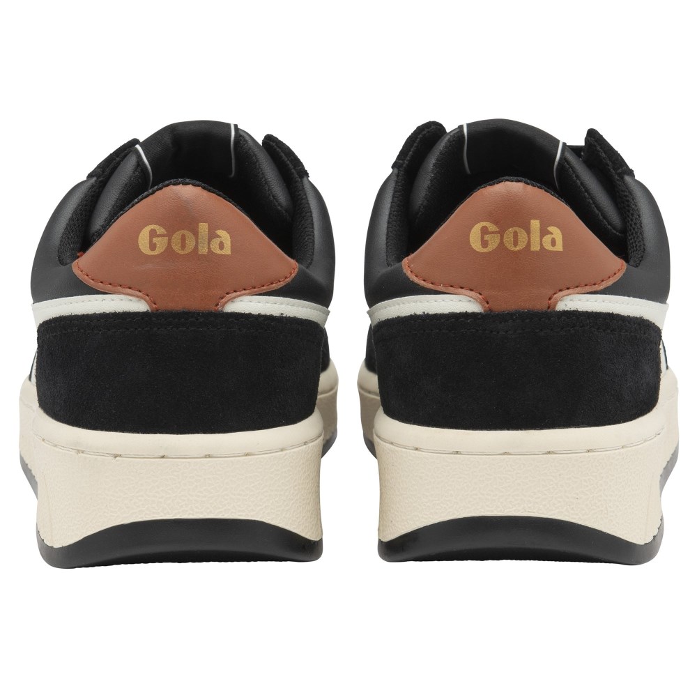 Gola Classics Men's Superslam Sneakers - Black/Off White/Moody Orange