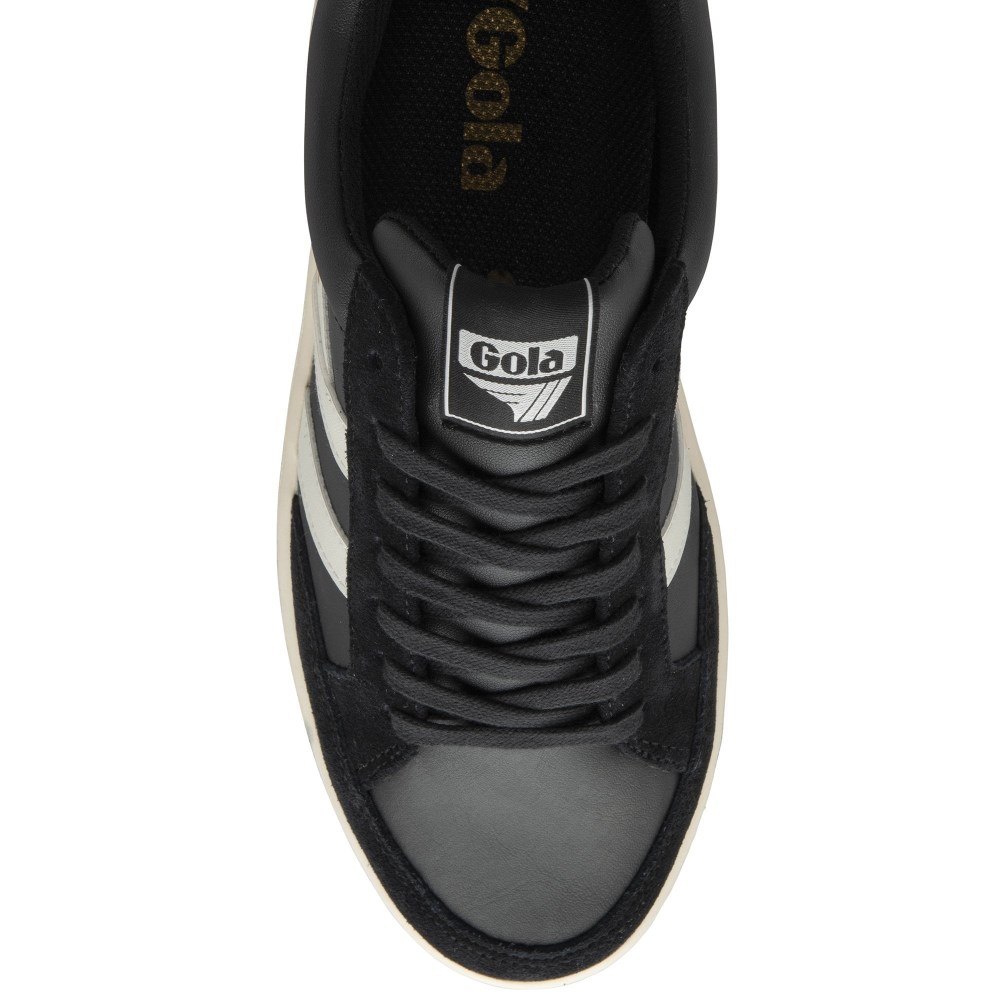 Gola Classics Men's Superslam Sneakers - Black/Off White/Moody Orange