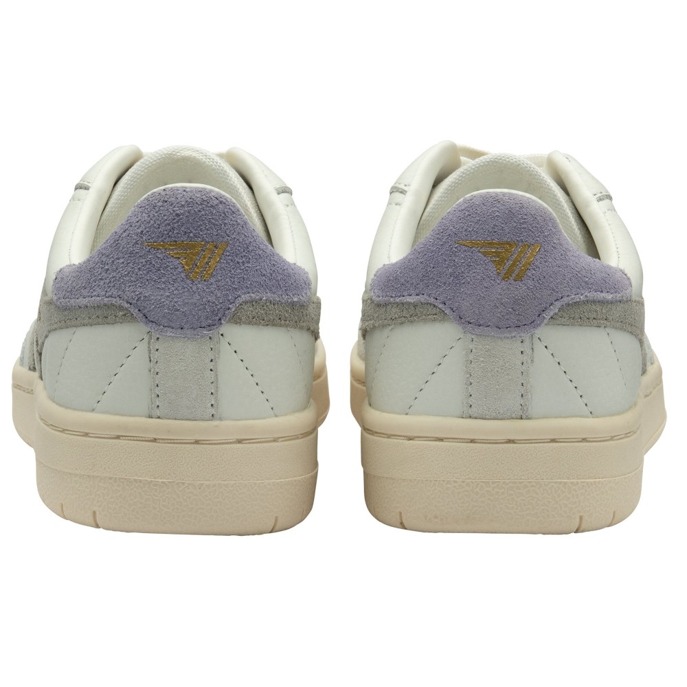 Gola Classics Women's Falcon Sneakers - White/Light Grey/Lavender