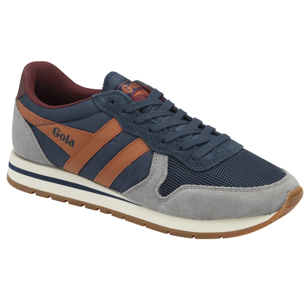 Gola Classics Men's Daytona Sneakers - Navy/Cement/Moody Orange