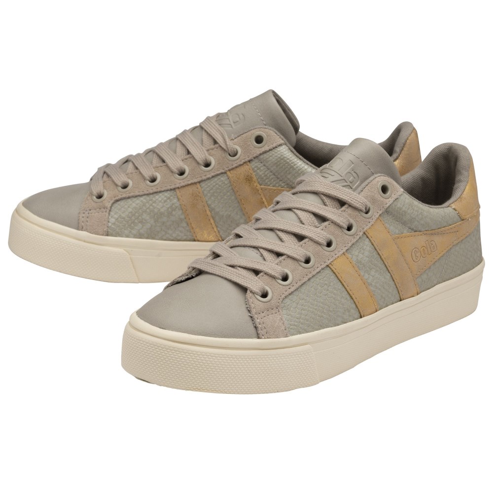 Gola Classics Women's Orchid II Lizard - Feather Grey/Gold