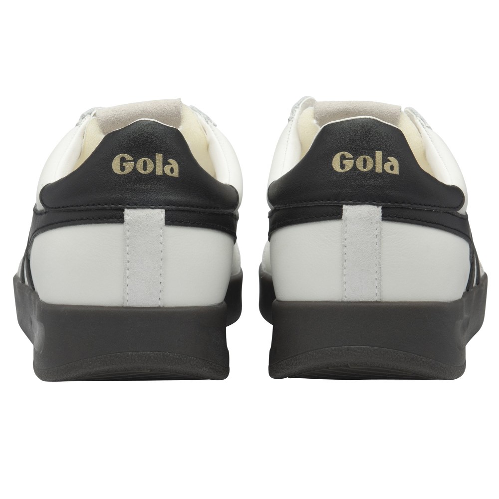 Gola Classics Men's Cyclone Leather Sneakers - White/Black/Dark Gum