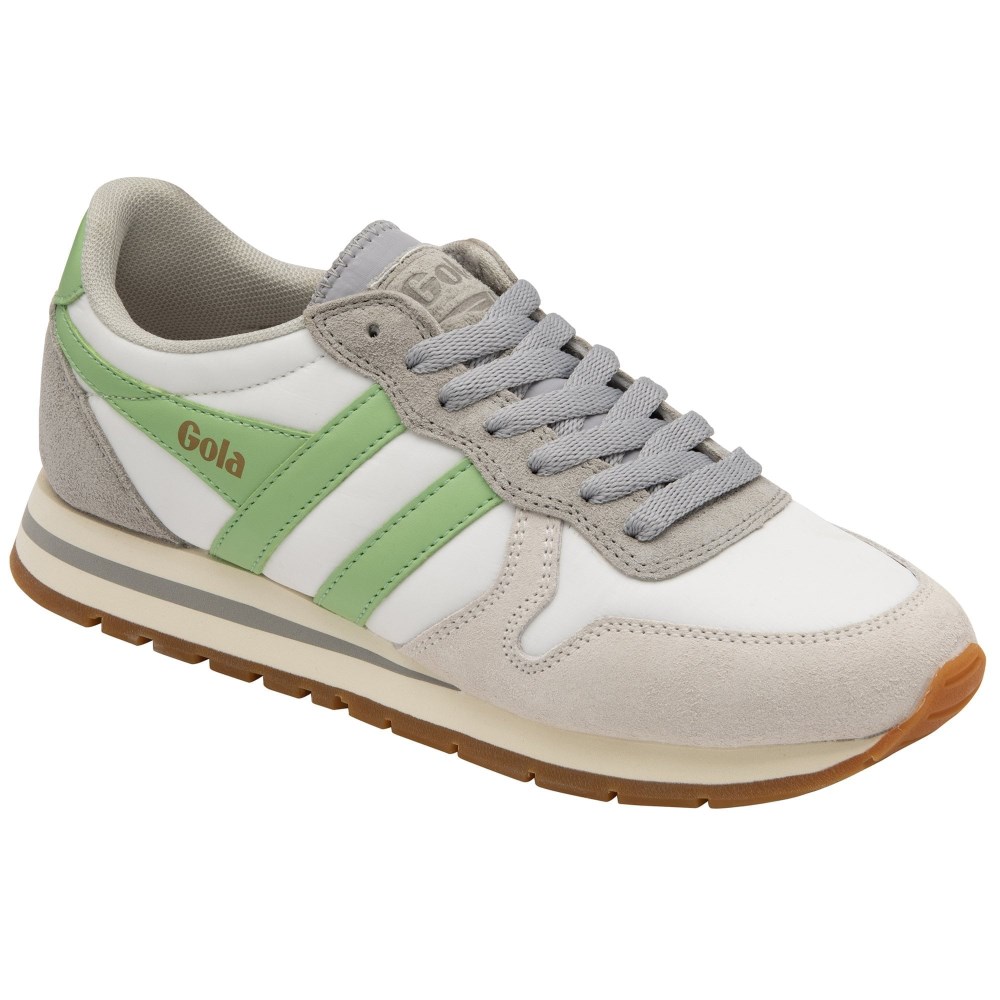 Gola Classics Women's Daytona Chute Sneakers - Off White/Light Grey/Patina Green