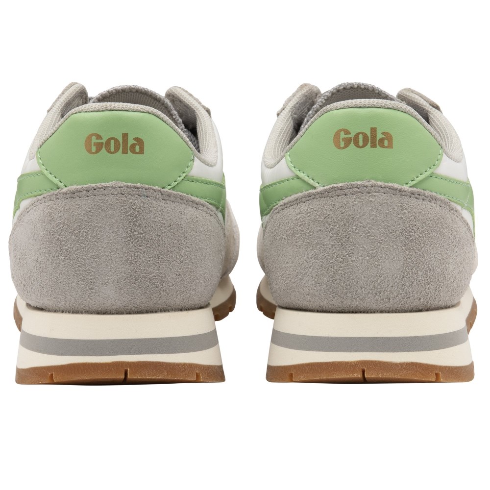 Gola Classics Women's Daytona Chute Sneakers - Off White/Light Grey/Patina Green