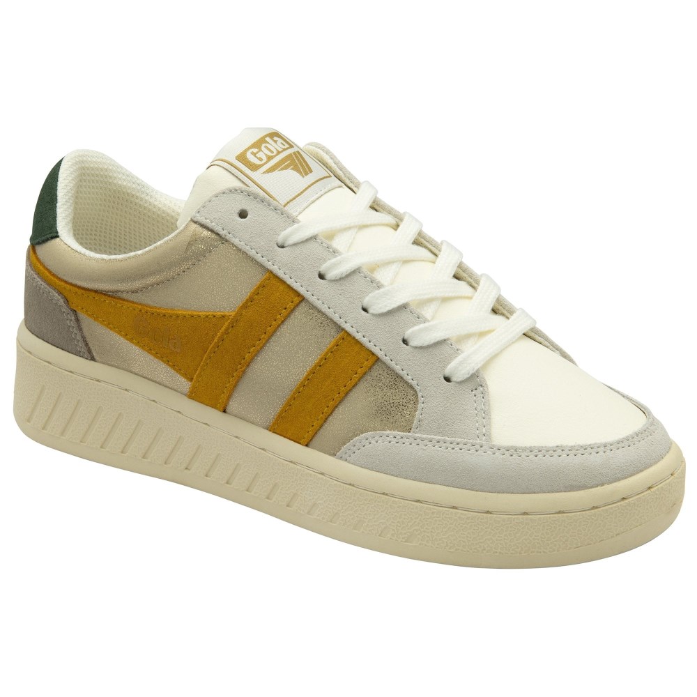 Gola Classics Women's Superslam Blaze Sneakers - Gold/Sun/Evergreen
