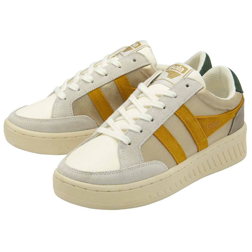Gola Classics Women's Superslam Blaze Sneakers - Gold/Sun/Evergreen