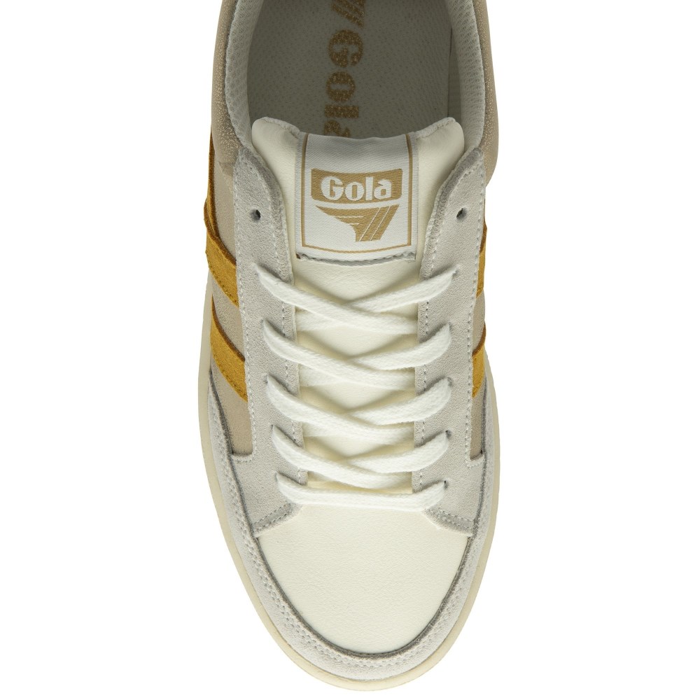 Gola Classics Women's Superslam Blaze Sneakers - Gold/Sun/Evergreen