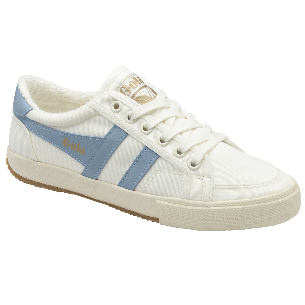 Vegan Gola Classics Women's Stratus Plimsoll Sneakers - Off White/Air