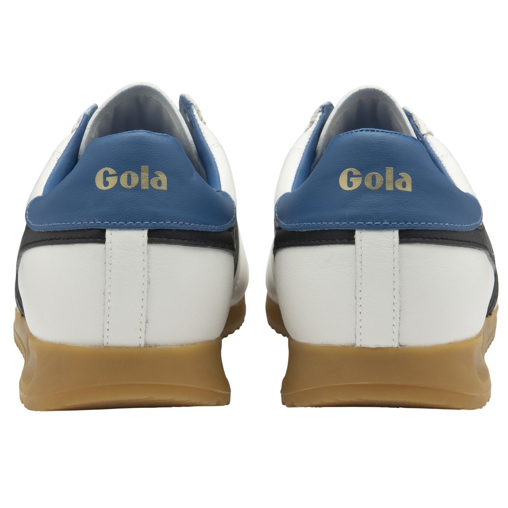 Gola Classics Men's Stadium Sneakers - White/Black/Marine Blue