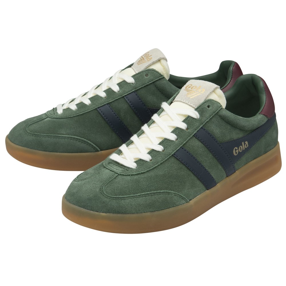 Gola Classics Men's Cyclone Sneakers - Evergreen/Navy/Burgundy/Gum
