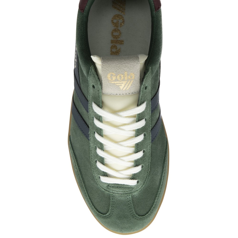 Gola Classics Men's Cyclone Sneakers - Evergreen/Navy/Burgundy/Gum