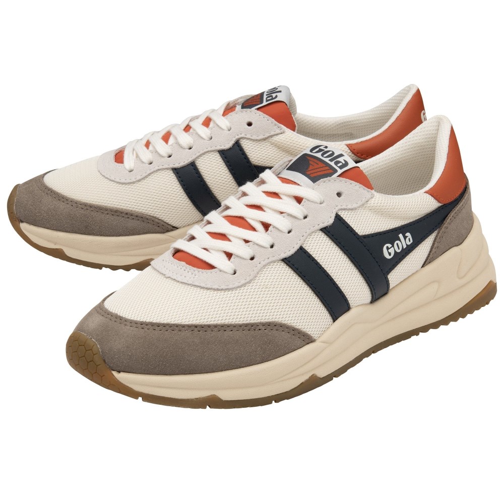 Gola Classics Men's Jupiter Sneakers - Off White/Rhino/Navy