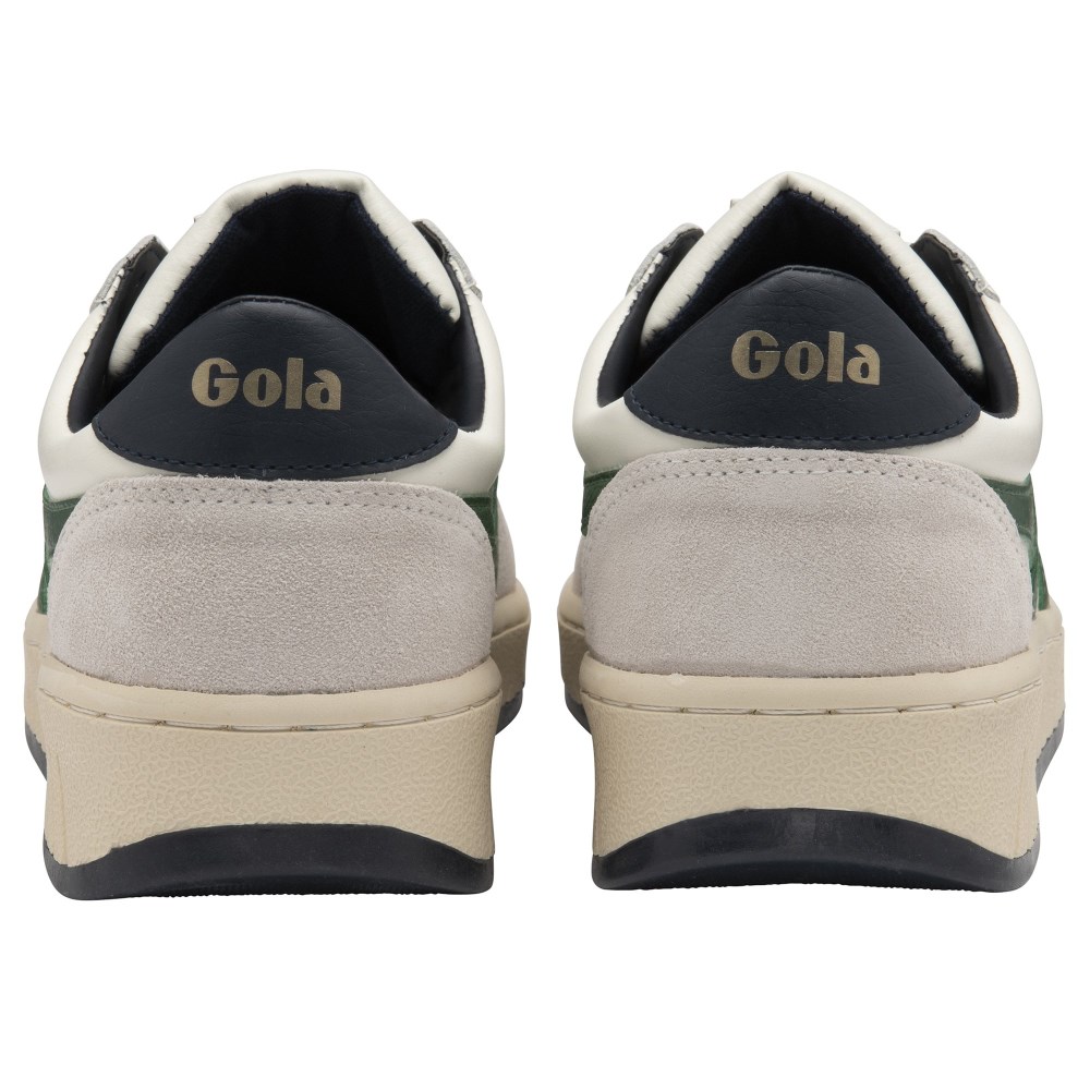 Gola Classics Men's Grandslam Classic Sneakers - Off White/Dark Green/Navy