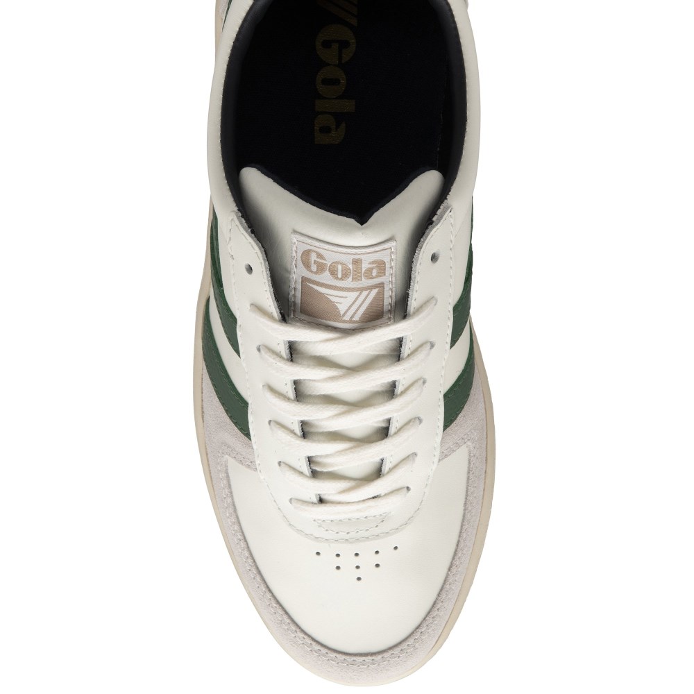 Gola Classics Men's Grandslam Classic Sneakers - Off White/Dark Green/Navy