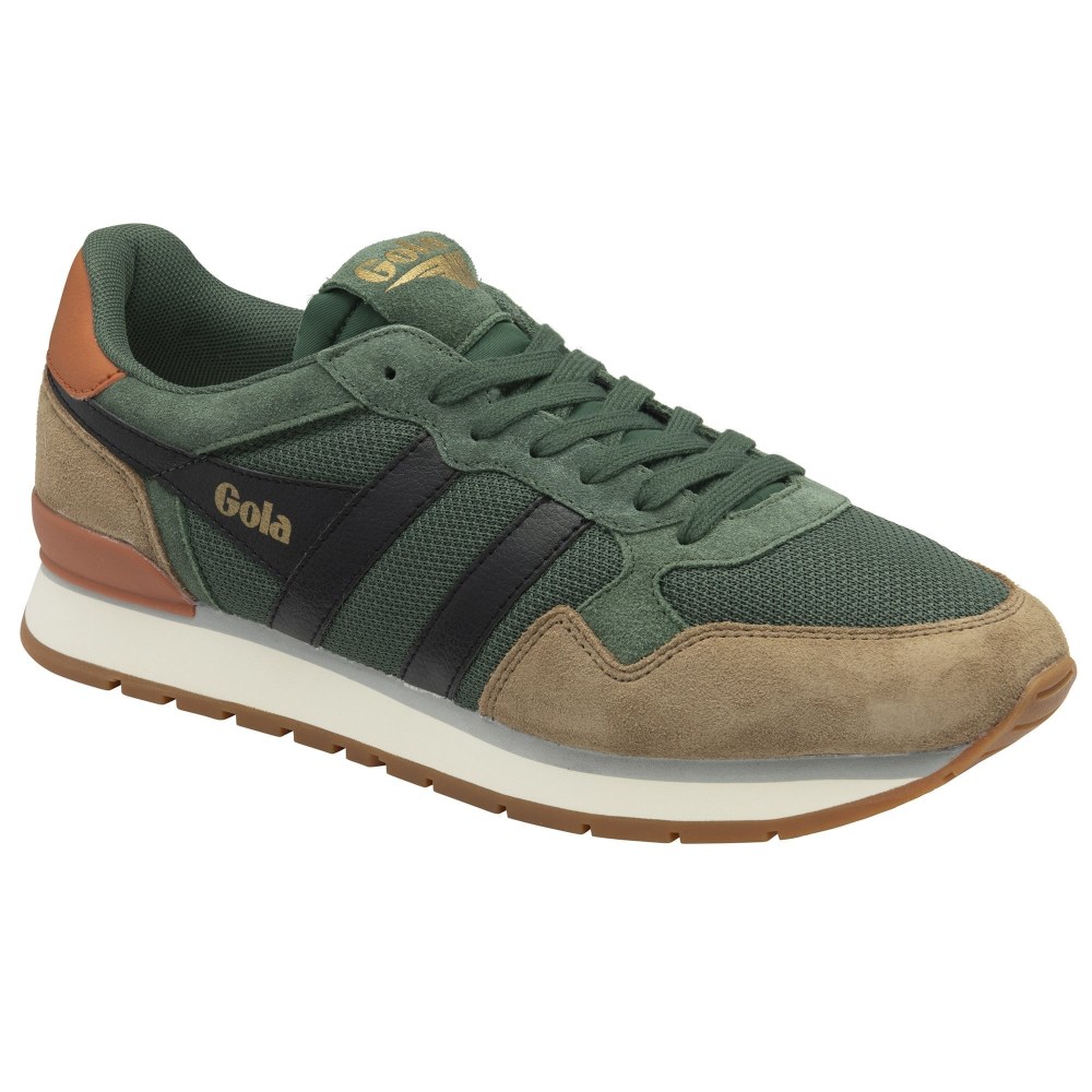 Gola Classics Men's Colorado Sneakers - Evergreen/Tobacco/Black