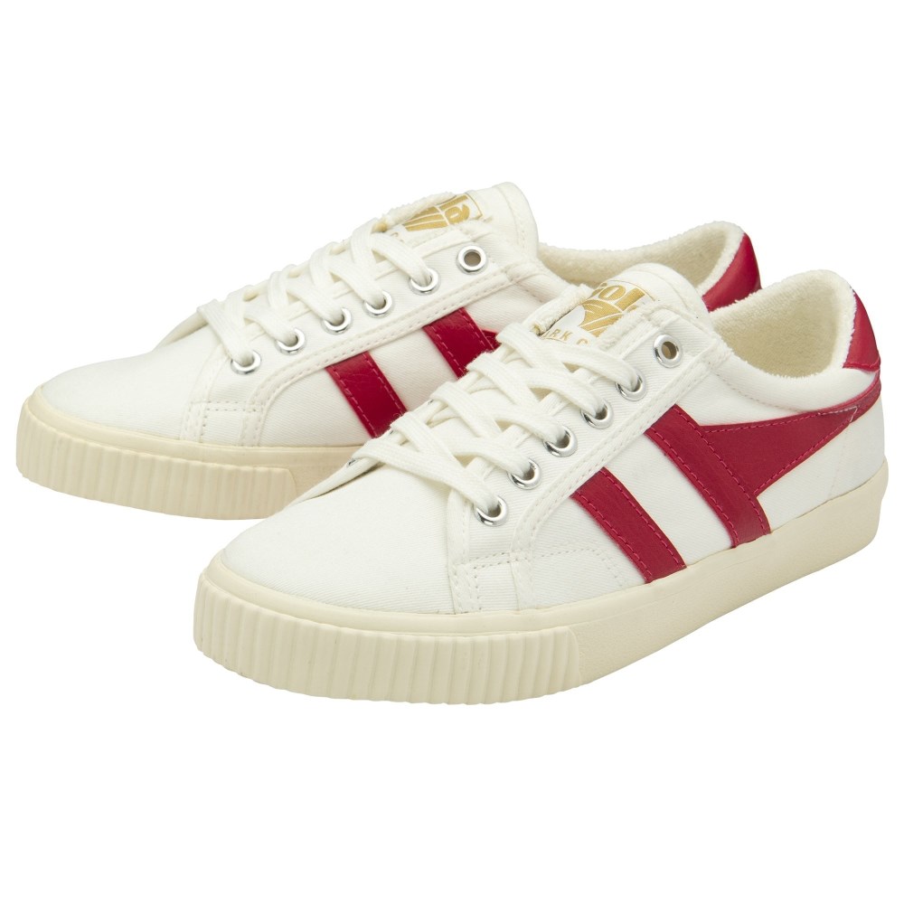 Vegan Gola Classics Women's Tennis Mark Cox Sneakers - Off White/Raspberry