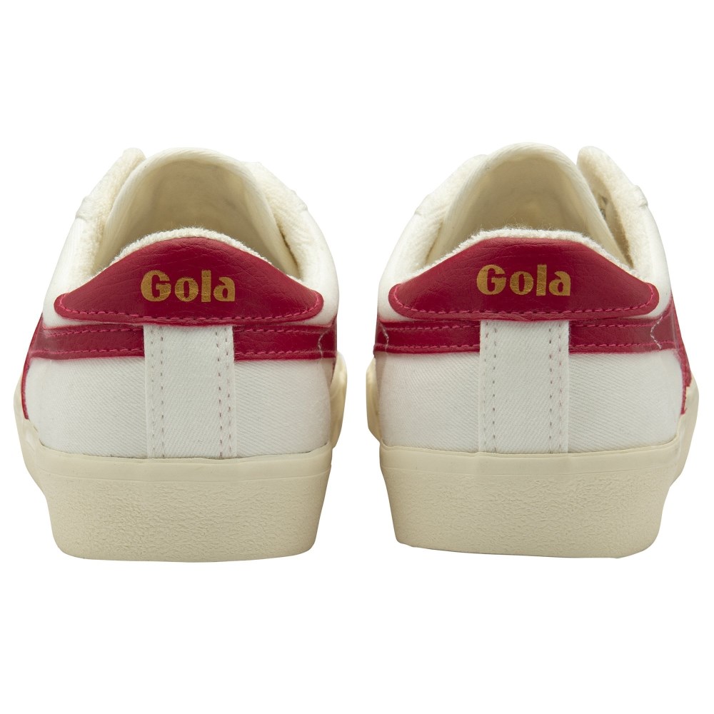 Vegan Gola Classics Women's Tennis Mark Cox Sneakers - Off White/Raspberry