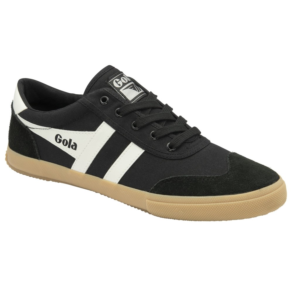 Gola Classics Men's Badminton Plimsoll Sneakers - Black/Off White/Gum