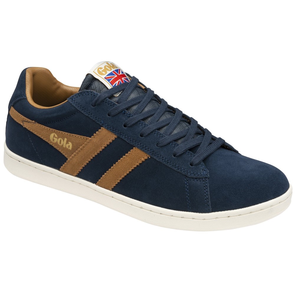 Gola Classics Men's Equipe Suede Sneakers - Navy/Tobacco